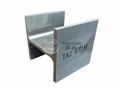 Profil en titane en forme de H Gr2